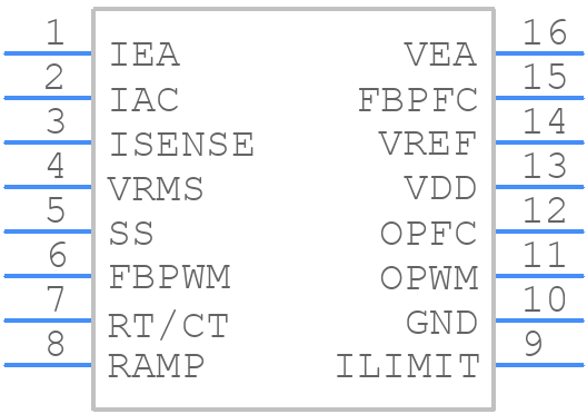 FAN4800AUM - onsemi - PCB symbol
