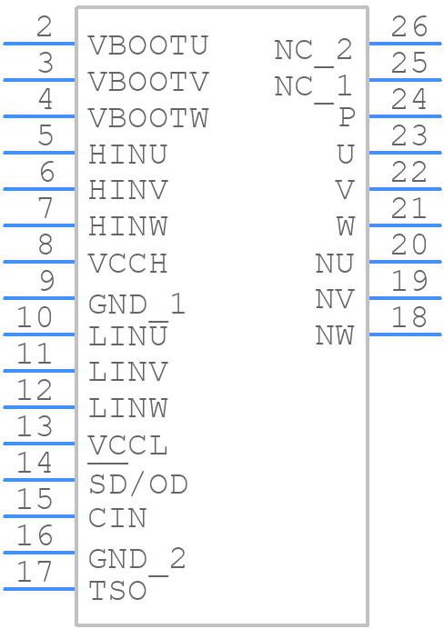STGIB30M60S-L - STMicroelectronics - PCB symbol