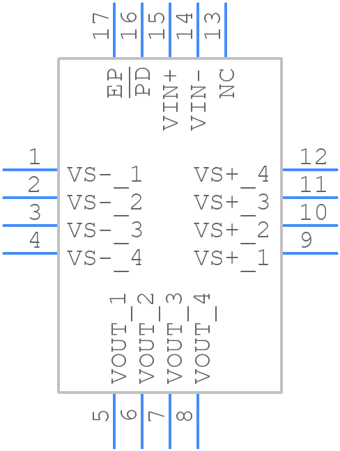THS4302RGTTG4 - Texas Instruments - PCB symbol