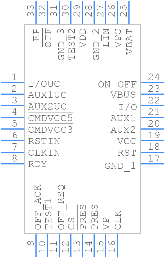 73S8009C-32IM/F - Analog Devices - PCB symbol