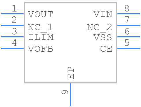 XC6230H001QR-G - Torex - PCB symbol