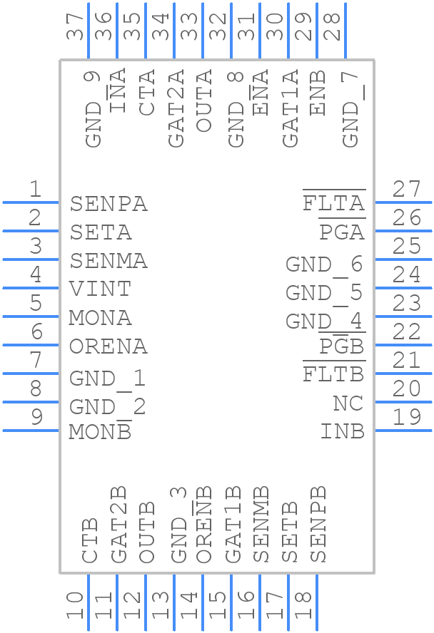 TPS2456ARHHR - Texas Instruments - PCB symbol