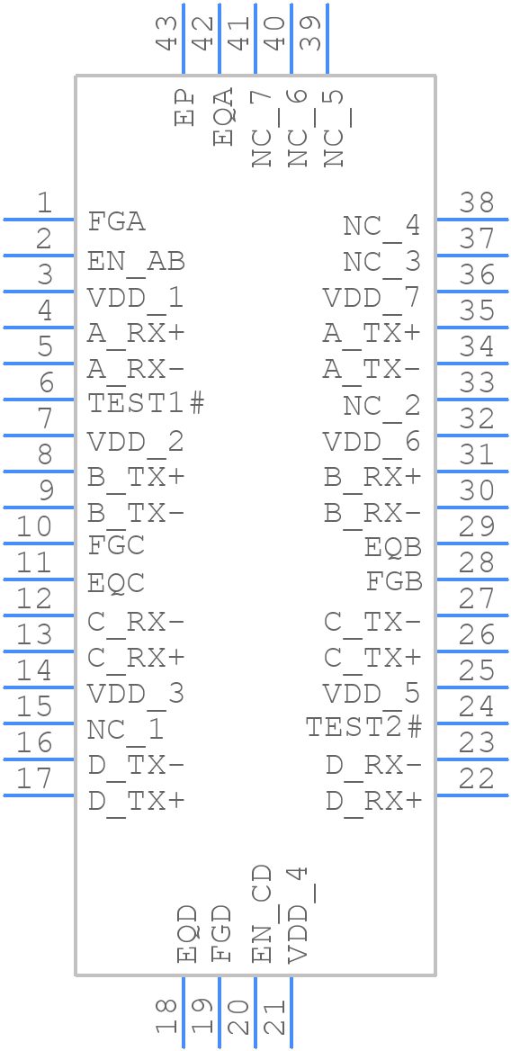 NB7NPQ1004MMTTWG - onsemi - PCB symbol