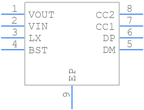 IP6510 - INJOINIC - PCB symbol
