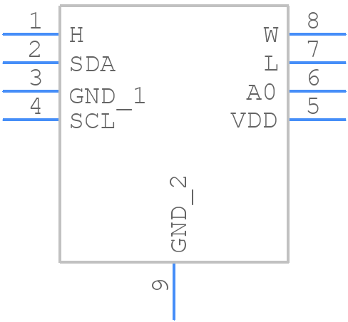MAX5432META+T - Analog Devices - PCB symbol