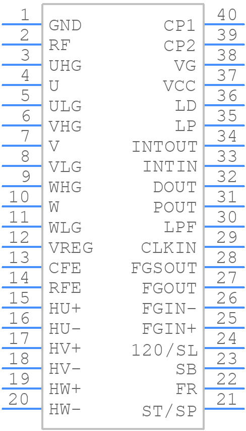 BD6762FV - ROHM Semiconductor - PCB symbol