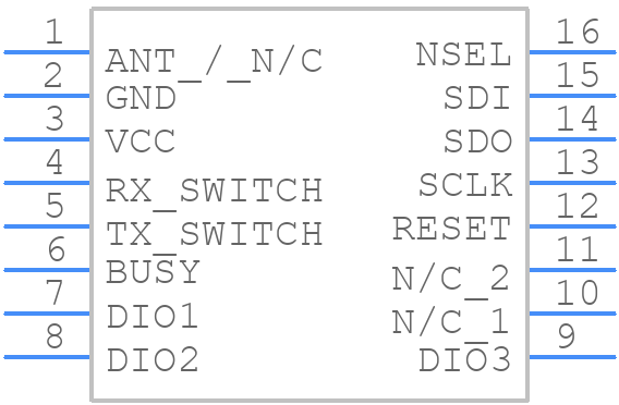 LAMBDA62C-9S - RF SOLUTIONS - PCB symbol