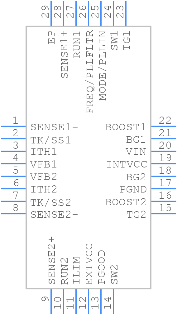 LTC3850EUFD#TRPBF - Analog Devices - PCB symbol