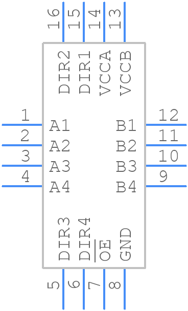 SN74AXC4T774RSVR - Texas Instruments - PCB symbol