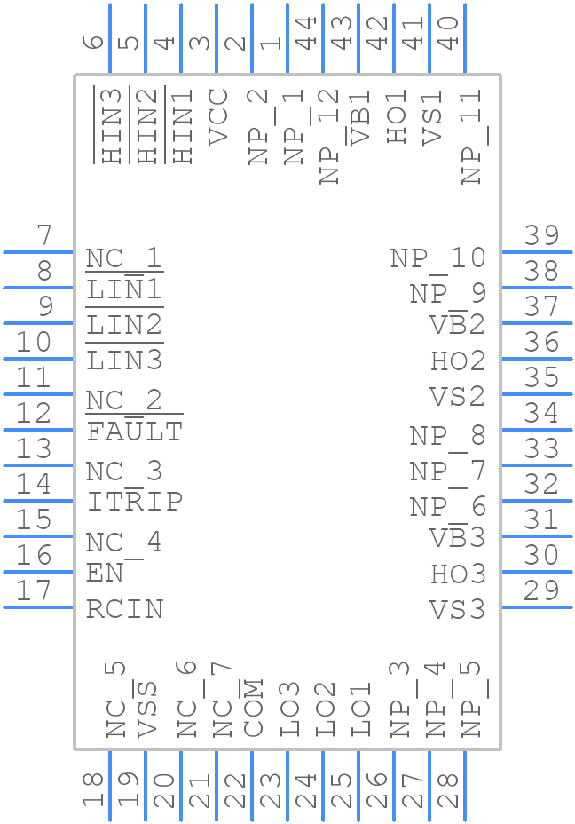 IR2136J - Infineon - PCB symbol