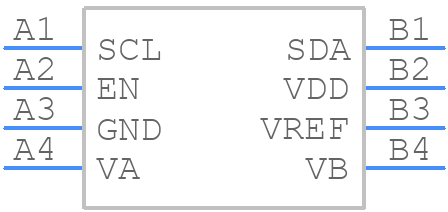 MAX14515AEWA+ - Analog Devices - PCB symbol