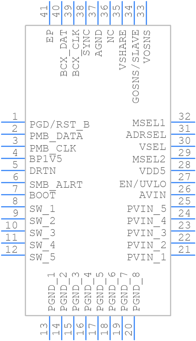 TPS546D24RVFT - Texas Instruments - PCB symbol