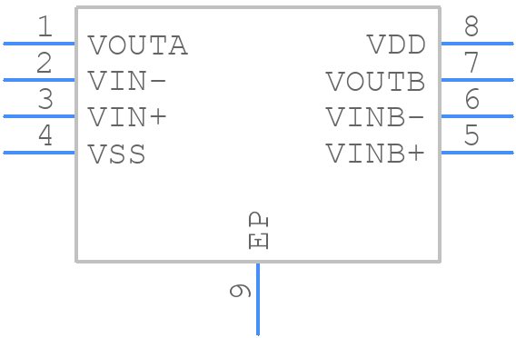 MCP6442T-E/MNY - Microchip - PCB symbol