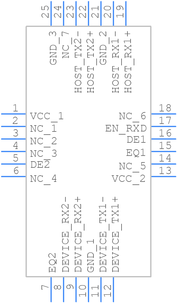SN65LVPE502BRGER - Texas Instruments - PCB symbol