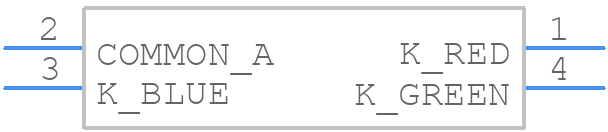 AAA3528RBGS/08-09 - Kingbright - PCB symbol