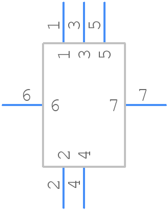 U-D-M5DD-W-1 - HRO - PCB symbol