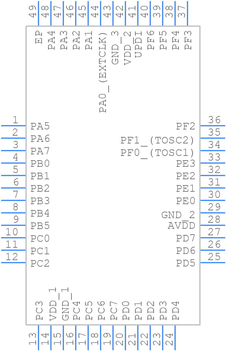 ATMEGA1609-MFR - Microchip - PCB symbol