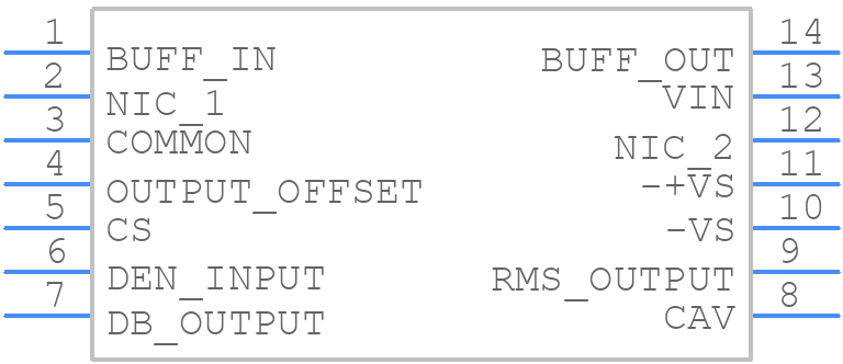 AD637KDZ - Analog Devices - PCB symbol
