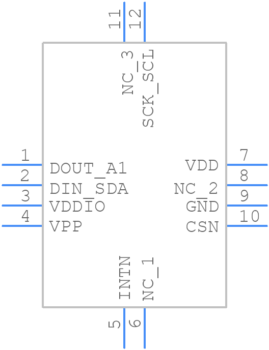 MC3610 - mCube - PCB symbol