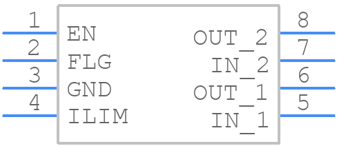 MIC2545A-2YN - Microchip - PCB symbol