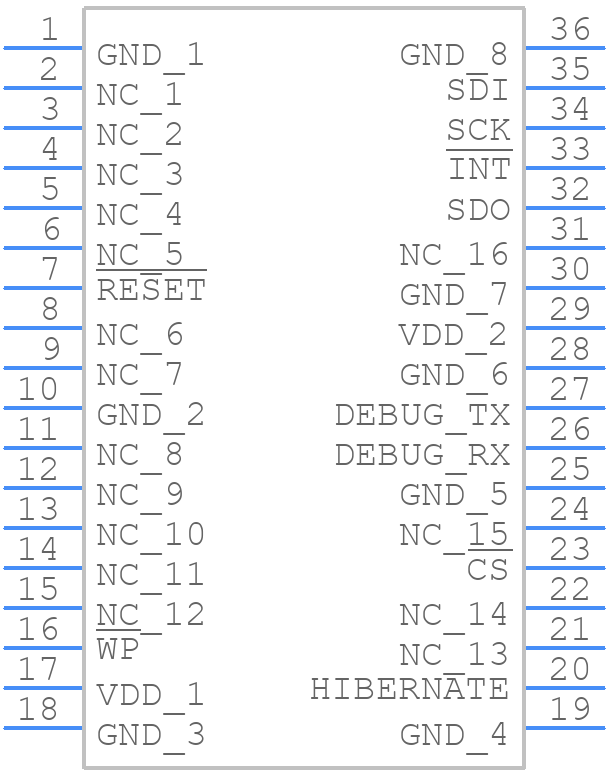 MRF24WG0MB-I/RM - Microchip - PCB symbol