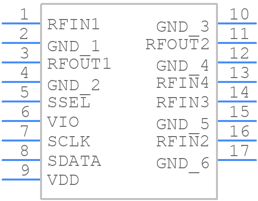 BGSX24MU16E6327XUSA1 - Infineon - PCB symbol