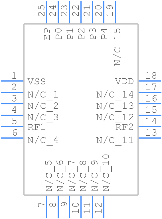 HMC939LP4E - Analog Devices - PCB symbol