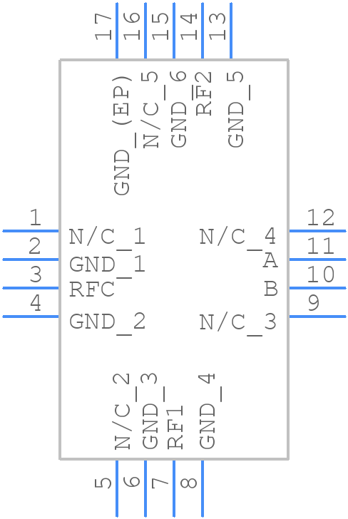 HMC547LP3E - Analog Devices - PCB symbol