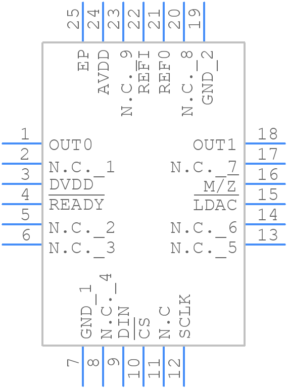 MAX5136AGTG+ - Analog Devices - PCB symbol