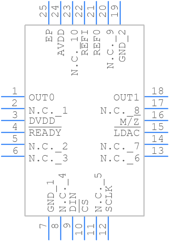 MAX5137GTG+ - Analog Devices - PCB symbol