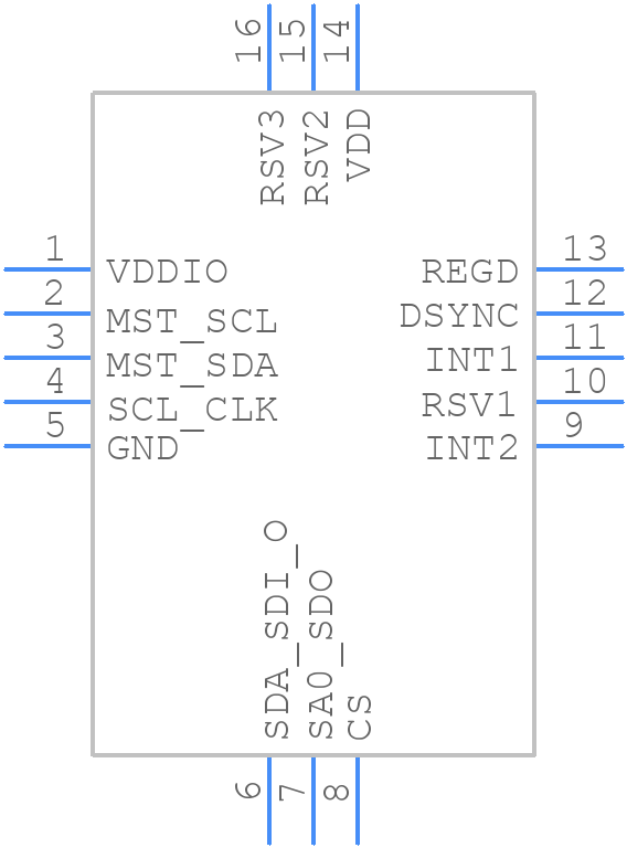 MAX21100+ - Analog Devices - PCB symbol