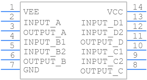 MAX1488EESD+ - Analog Devices - PCB symbol