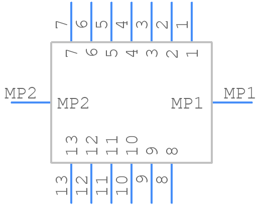 046214013010846+ - Kyocera AVX - PCB symbol