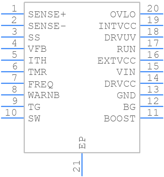LTC7862IFE#PBF - Analog Devices - PCB symbol