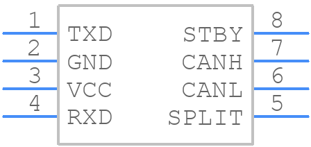 MAX13050ASA+ - Analog Devices - PCB symbol