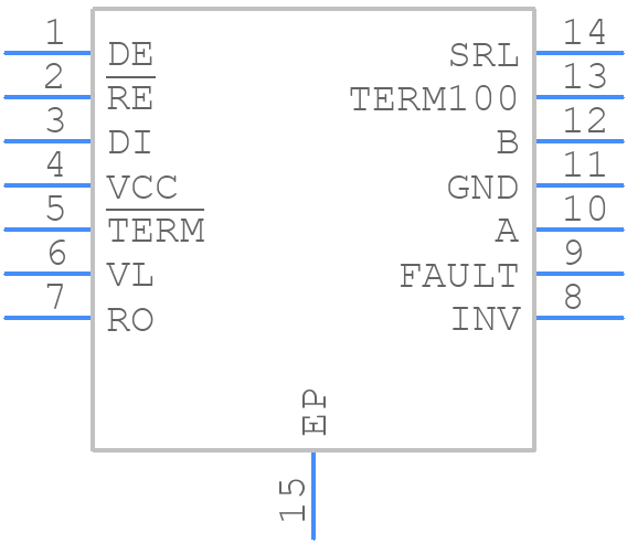 MAX13451EAUD+ - Analog Devices - PCB symbol