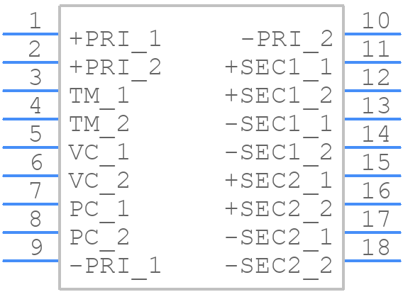 VTM48EF120T025A0R - VICOR - PCB symbol