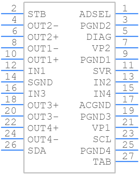 TDF8546AJV/N1ZU - NXP - PCB symbol