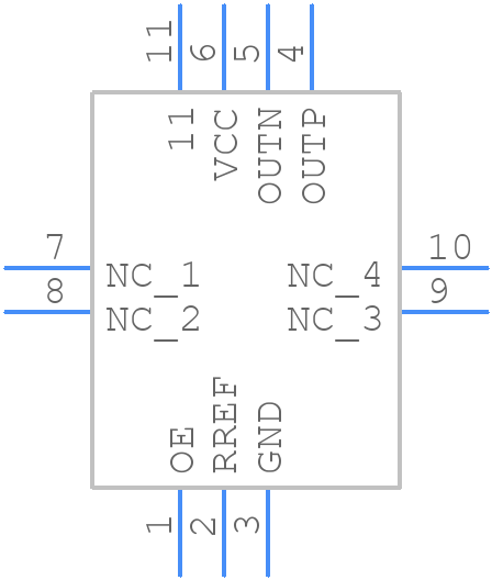 DS4100H+ - Analog Devices - PCB symbol