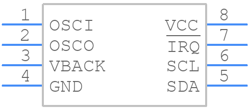 BQ32002DR - Texas Instruments - PCB symbol