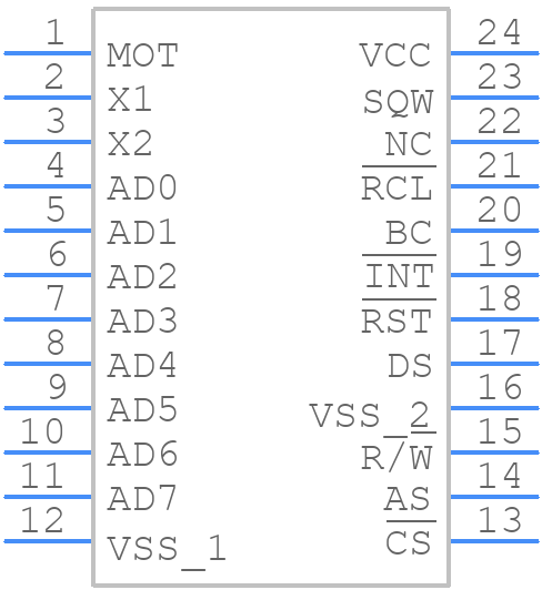 BQ3285S-SB2 - Texas Instruments - PCB symbol