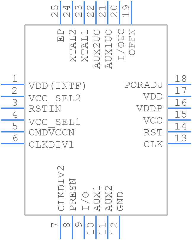 TDA8034HN/C1,118 - NXP - PCB symbol
