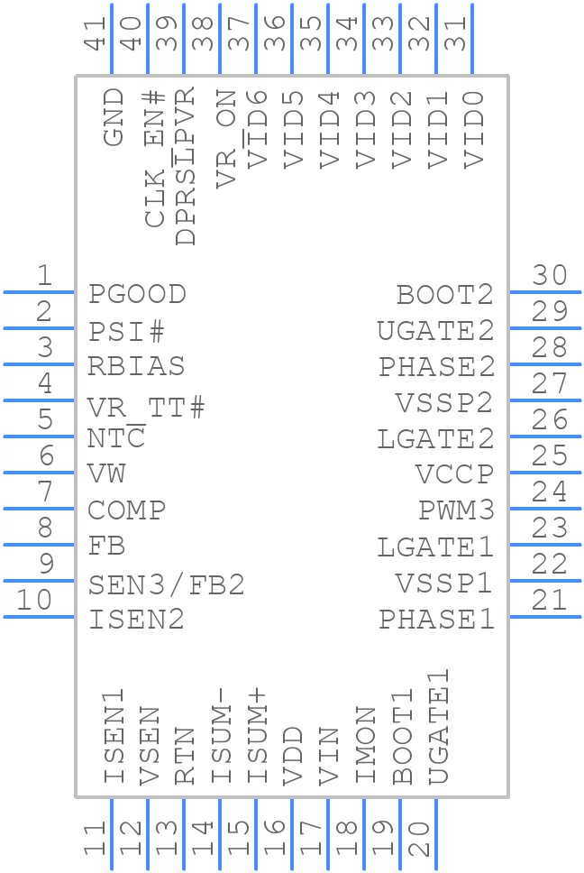 ISL62883IRTZ - Renesas Electronics - PCB symbol