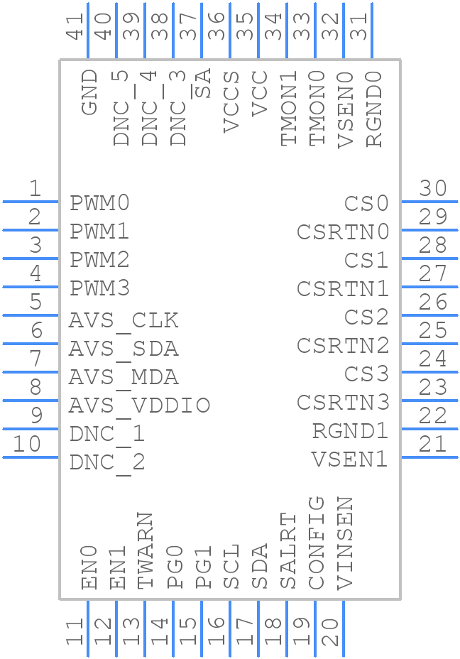 ISL68134IRAZ-T7A - Renesas Electronics - PCB symbol