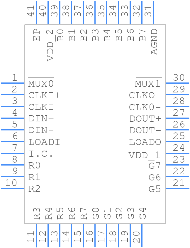 MAX6974ATL+ - Analog Devices - PCB symbol