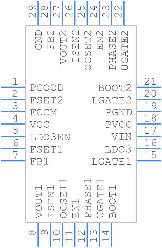 ISL62392CHRTZ - Renesas Electronics - PCB symbol