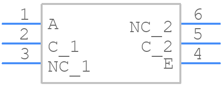 CNY17F-3X017 - Vishay - PCB symbol