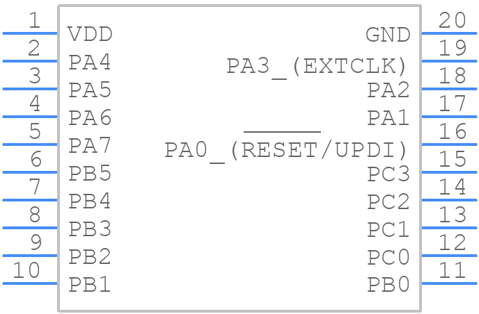 ATTINY1606-SF - Microchip - PCB symbol