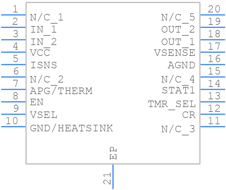 BQ24001PWP - Texas Instruments - PCB symbol