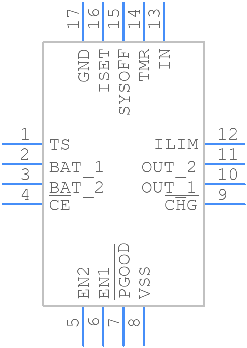 BQ24075RGTR - Texas Instruments - PCB symbol